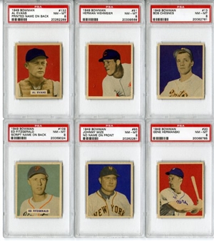 1949 Bowman Baseball PSA NM-MT 8 (6 diff.)